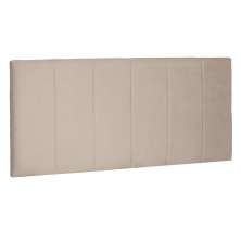 Cabeceira Painel Estofada Cama Box Casal Queen Ravenna 160cm Suede Bege - Desk Design