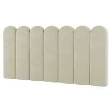 Painel Cabeceira Cama Box Solteiro Lana 100cm Sintético Bege - Desk Design