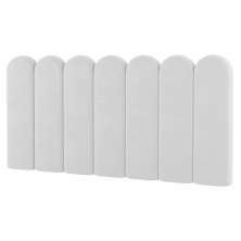 Painel Cabeceira Cama Box Solteiro Lana 100cm Sintético Branco - Desk Design