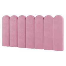 Painel Cabeceira Cama Box Solteiro Lana 90cm Suede Rosa - Desk Design