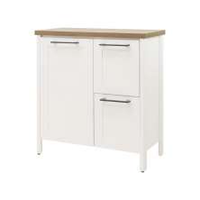 Aparador Buffet Ditália 1Porta 2Gav c/Tampo BN-01 Cor:Branco