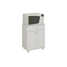 Balcão Micro-ondas Ditália 2 Portas 1 Gaveta BA-35 Branco