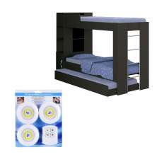 Beliche Ditália Cama Auxiliar com kit luz CM-15 COR:preto
