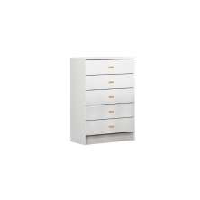 Cômoda Ditália 5 Gavetas BB-120 Branco