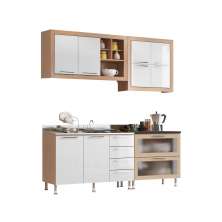 Cozinha Ditália Aspen s/tampo s/pia Carv/Branco A58