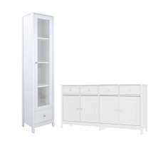 Cristaleira + Aparador Buffet Ditália E-962-R-626 COR:branco