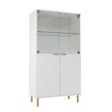 Cristaleira Ditália 4 Portas E-964 cor:branco