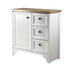 Gabinete Armário Banheiro Ditália c/Tampo BN-05 cor:branco