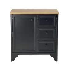 Gabinete Armário Banheiro Ditália c/Tampo BN-05 cor:preto