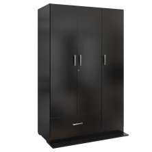 Guarda Roupa Ditália 3 Portas 1 Gaveta DM-578 Cor:Preto