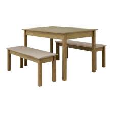 Mesa de Jantar Ditália 2Bancos JA-220+JA-225 Cor:Diamond