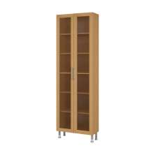 Paneleiro Ditália Aspen 2 Portas de Vidro Carvalho CD-308