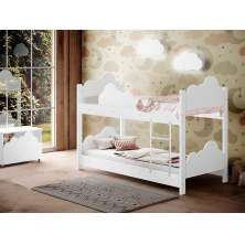 Beliche Infantil Marina Branco com 2 Luminárias - Divaloto