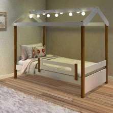 Cama Eliz Branca Com Cordão De Led - Divaloto