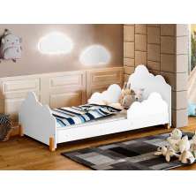 Cama Infantil Princesa Branco Com 2 Luminárias E Colchão - Divaloto