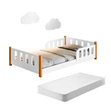 Cama Joaninha Branca com Colchão e 2 Luminárias Soninho
