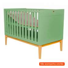 Berço Minicama Amor Perfeito I Verde e Pinus