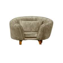 Poltrona Cama Caminha Pet Baby Laddi Veludo Capuccino Dvinn