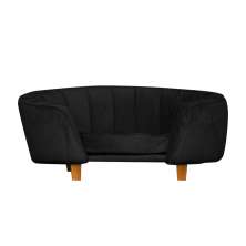 Poltrona Cama Caminha Pet Laddi Veludo Preto Dvinn