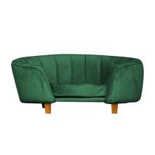 Poltrona Cama Caminha Pet Laddi Veludo Verde Dvinn