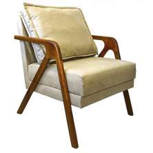 Poltrona Marilia Para Sala de Estar Suede - SSX Multicoisas