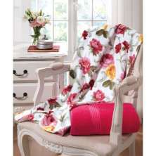 Toalha de Banho Felpudo Estampada Prisma Francine Pink