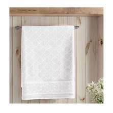 Toalha de Banho Felpudo Liso Banhão Jacquard Confort Branca Dohler
