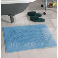 Toalha para Piso Felpudo Liso Prime Azul