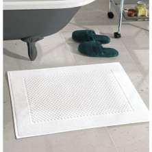 Toalha para Piso Felpudo Liso Prime Branco