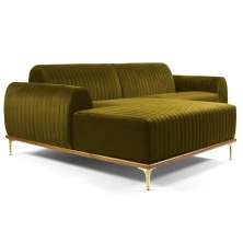 Kit 2 Poltronas Decorativas Base Madeira Angel C-129 Linho Bege Claro - Domi