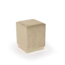 Puff Diks Veludo Creme