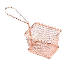 Mini Cesta Retangular Fry Rosê