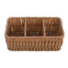 Porta Talheres Organize Marrom 15 cm