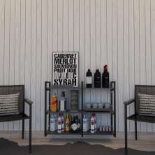 Aparador para bebidas industrial aparador suspenso prateleira de parede prateleira mdf prateleira de ferro e madeira