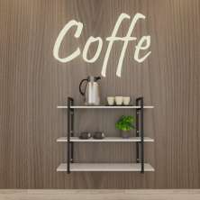Estante cantinho do café prateleira industrial prateleira industrial Prateleira industrial suspensa prateleira para