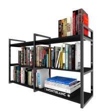 Estante industrial moveis escritorio quarto estante infantil livro preto organizador brinquedos
