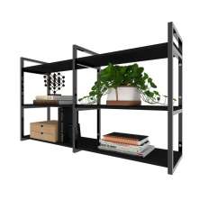 Estante industrial moveis escritorio quarto estante infantil planta preto organizador brinquedos