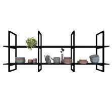 Prateleira Suspensa Industrial Teto Cozinha nichos para cozinha nicho industrial nichos para cozinha pratileira mdf