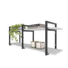 Prateleira industrial sala estar estante nicho parede mdf suspensa pratileira ferro branco off white