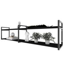 Rack industrial home parede hack bancada rack rak preto