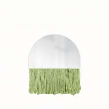  Espelho Decorativo Half Bangs Verde Limão 27 cm 