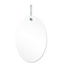  Espelho Decorativo Lina Alça Sisal Menta 60x40 cm Oval 