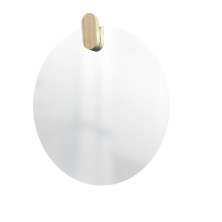 Espelho Decorativo Aplique Oblongo Pinus 50cm Redondo 