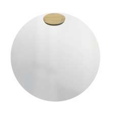 Espelho Decorativo Aplique Oval Pinus 50cm Redondo 