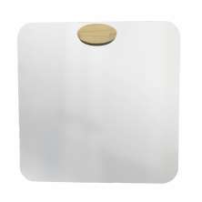 Espelho Decorativo Aplique Oval Pinus 50x50cm Quadrado 