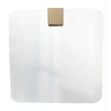 Espelho Decorativo Aplique Quadrado Pinus 50x50cm Quadrado 