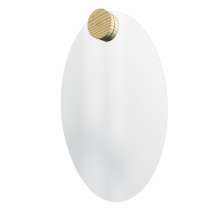 Espelho Decorativo Aplique Redondo  Pinus 60x40cm Oval 