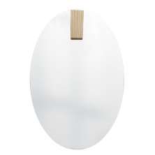 Espelho Decorativo Aplique Retangular Pinus 60x40cm Oval 