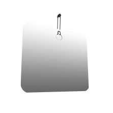 Espelho Decorativo Aramado Wire Stick Preto 50 X 50 Cm