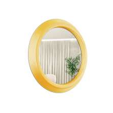 Espelho Decorativo Call Amarelo 60 Cm Redondo Amarelo, 60 cm